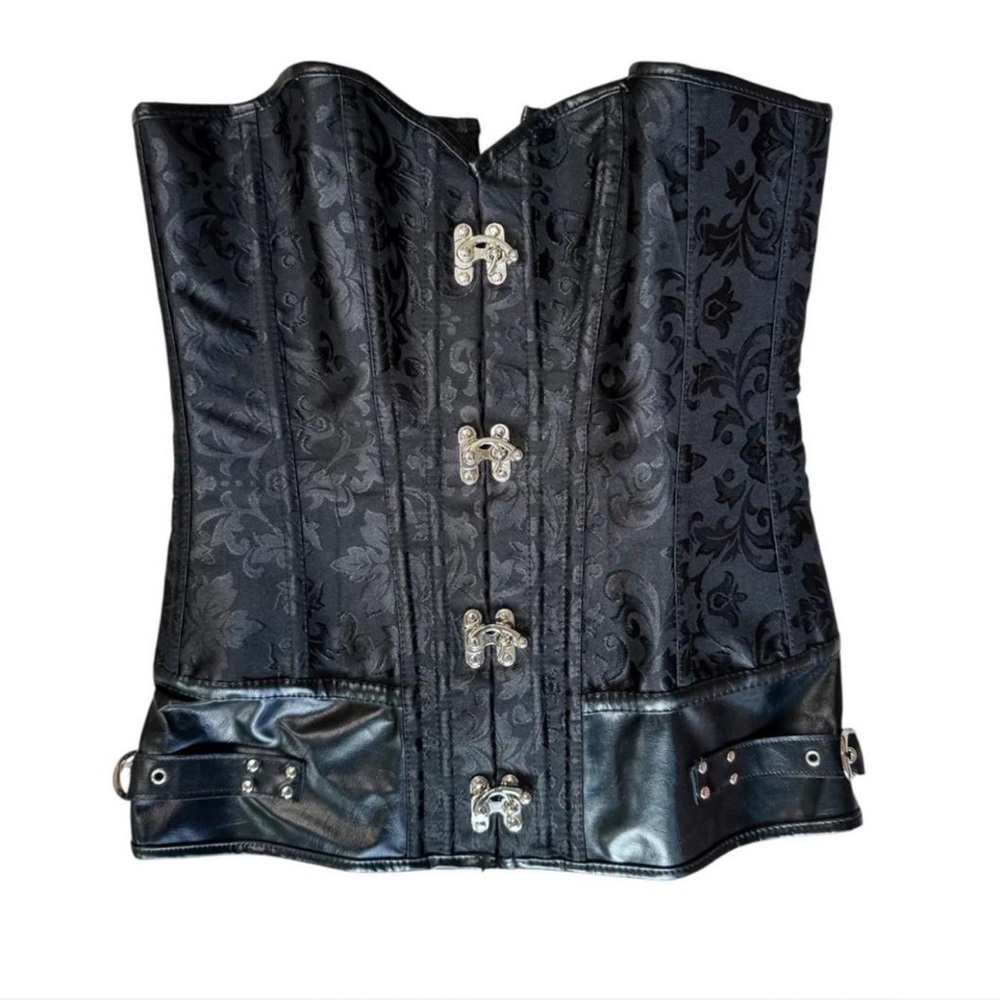 Black Brocade Corset